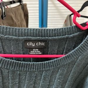 Women’s City Chic crew neck sweater